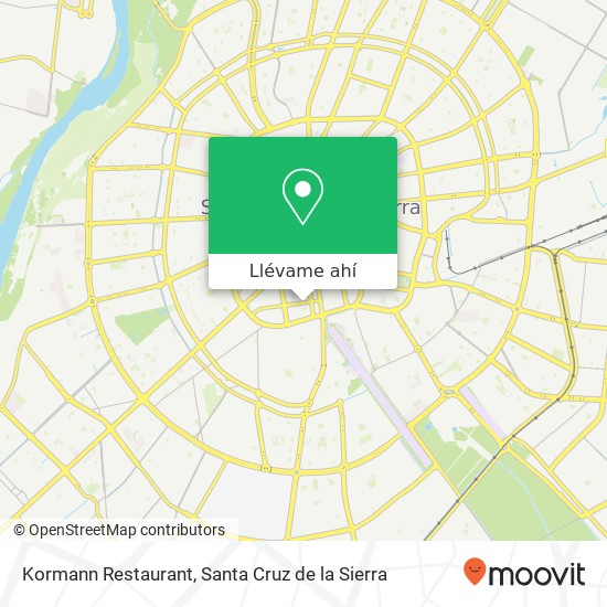 Mapa de Kormann Restaurant, Ana Barba UV-8, Santa Cruz de la Sierra