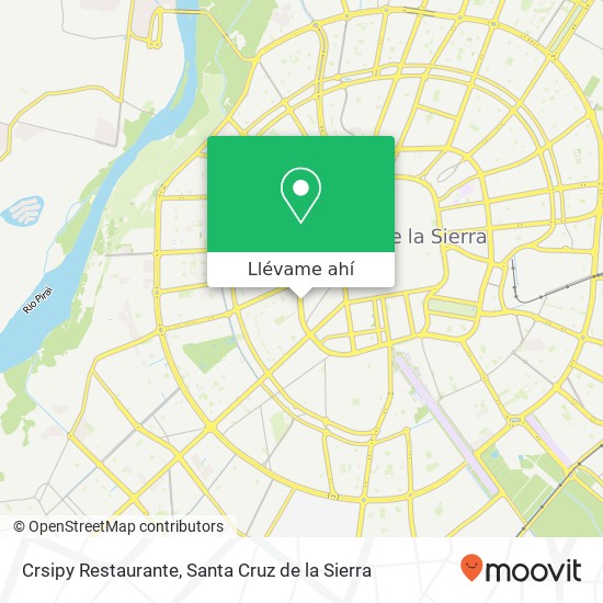 Mapa de Crsipy Restaurante, Avenida 26 de Febrero UV-10, Santa Cruz de la Sierra
