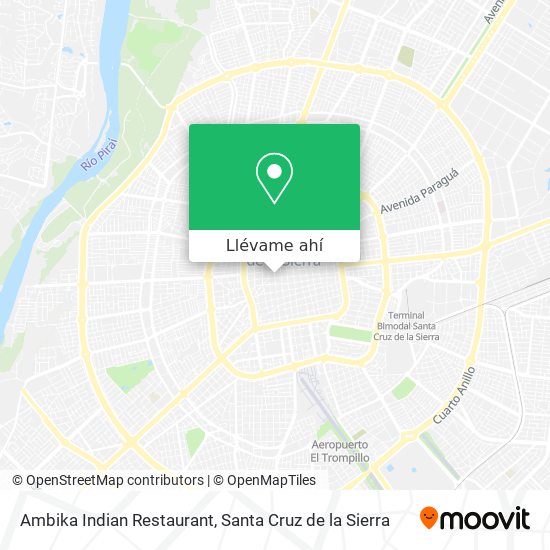 Mapa de Ambika Indian Restaurant
