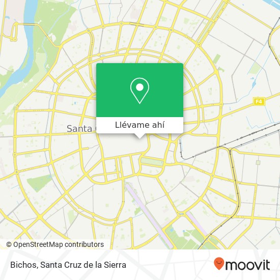 Mapa de Bichos, Cobija Santa Cruz de la Sierra, Santa Cruz de la Sierra