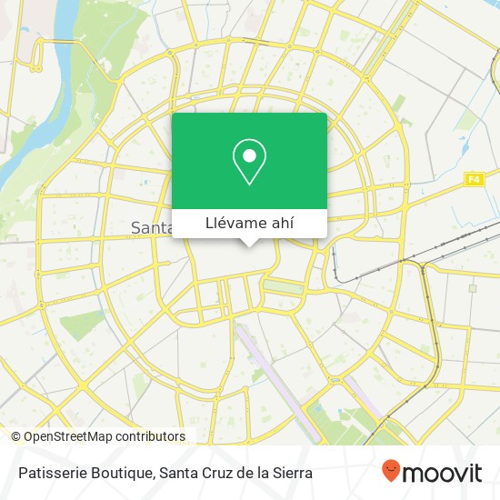 Mapa de Patisserie Boutique, Potosí Santa Cruz de la Sierra, Santa Cruz de la Sierra