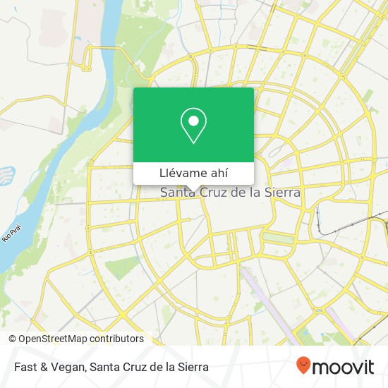 Mapa de Fast & Vegan, Palermo UV-12, Santa Cruz de la Sierra