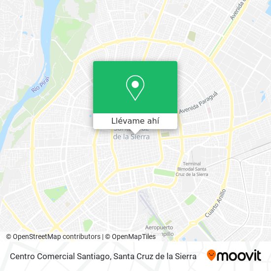 Mapa de Centro Comercial Santiago