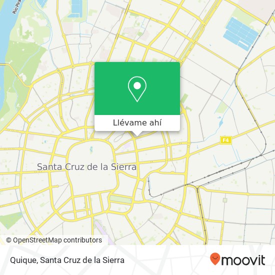 Mapa de Quique, Los Batos UV-18, Santa Cruz de la Sierra