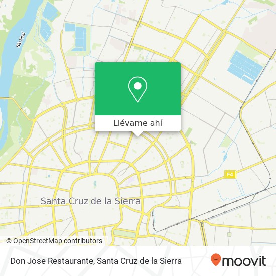 Mapa de Don Jose Restaurante, Los Mangos UV-17, Santa Cruz de la Sierra