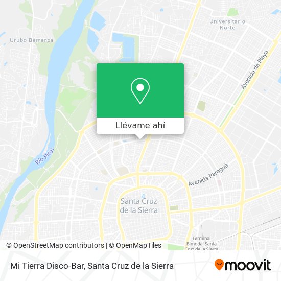 Mapa de Mi Tierra Disco-Bar