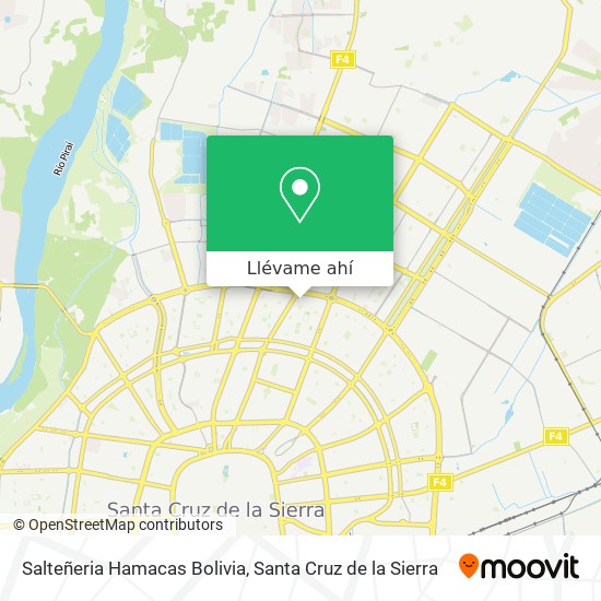 Mapa de Salteñeria Hamacas Bolivia