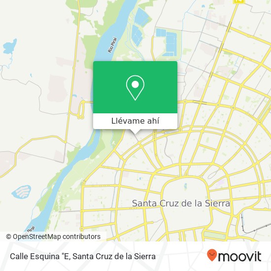 Mapa de Calle Esquina "E