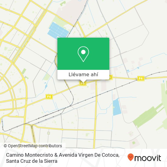 Mapa de Camino Montecristo & Avenida Virgen De Cotoca