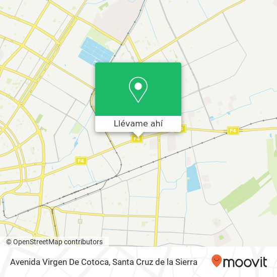 Mapa de Avenida Virgen De Cotoca