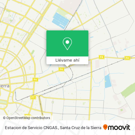 Mapa de Estacion de Servicio CNGAS.