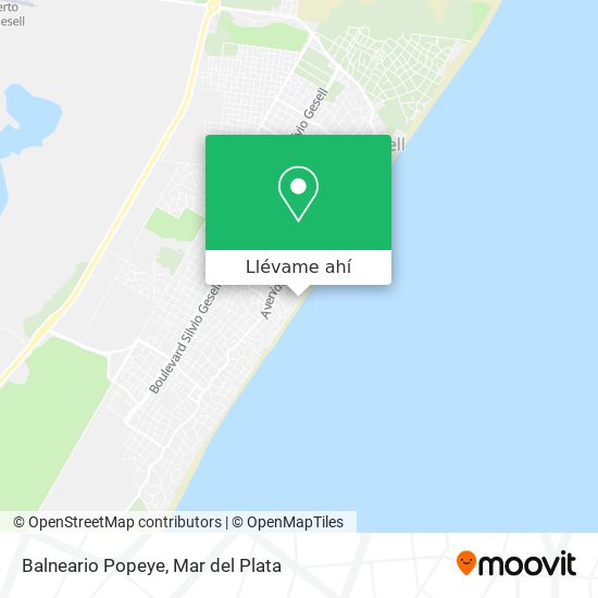 Mapa de Balneario Popeye