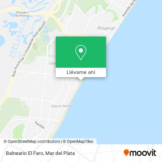 Mapa de Balneario El Faro