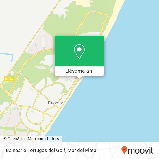 Mapa de Balneario Tortugas del Golf