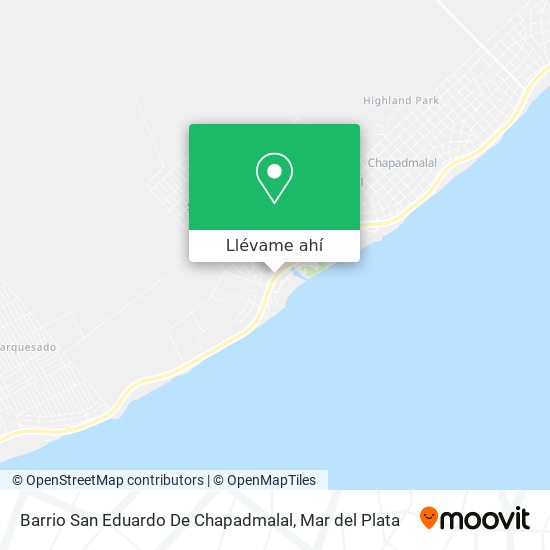 Mapa de Barrio San Eduardo De Chapadmalal