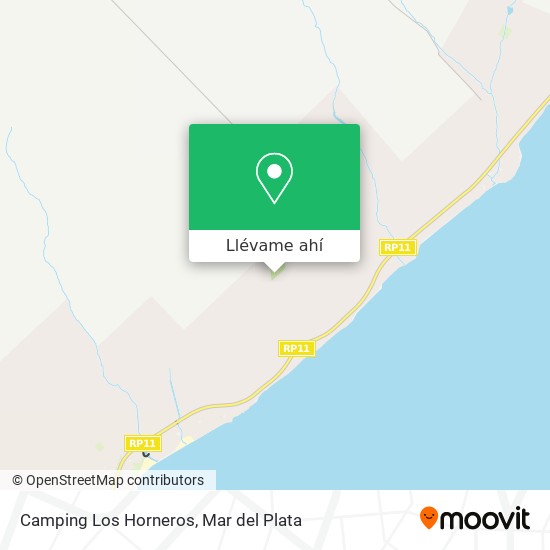 Mapa de Camping Los Horneros