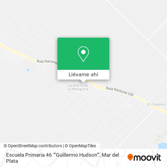 Mapa de Escuela Primaria 46 ""Guillermo Hudson""