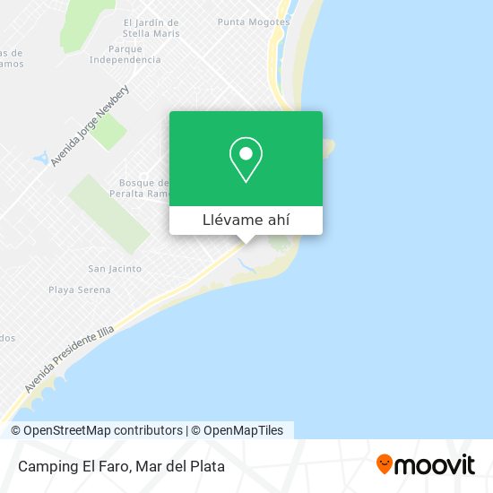 Mapa de Camping El Faro