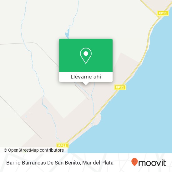 Mapa de Barrio Barrancas De San Benito