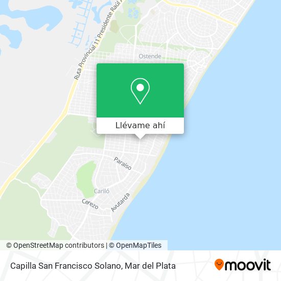 Mapa de Capilla San Francisco Solano