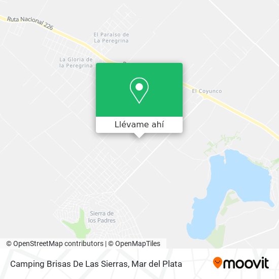 Mapa de Camping Brisas De Las Sierras