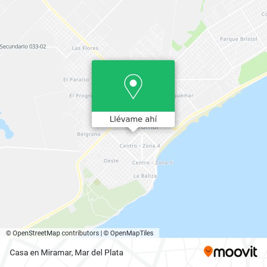 Mapa de Casa en Miramar
