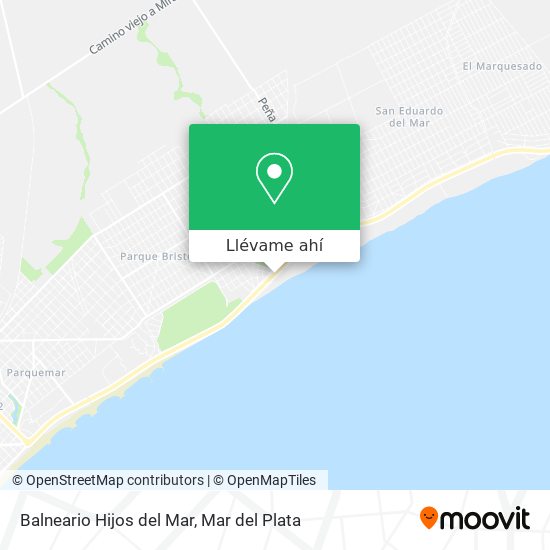 Mapa de Balneario Hijos del Mar