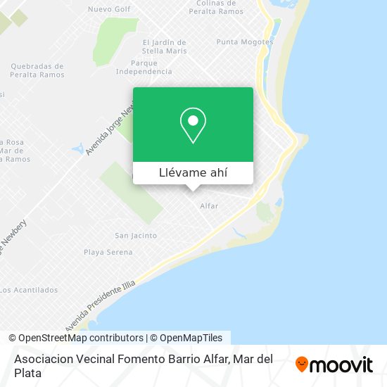 Mapa de Asociacion Vecinal Fomento Barrio Alfar