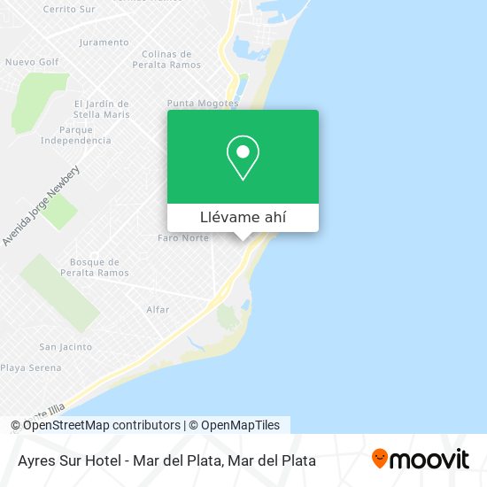 Mapa de Ayres Sur Hotel - Mar del Plata