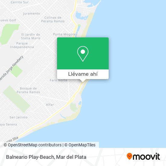 Mapa de Balneario Play-Beach