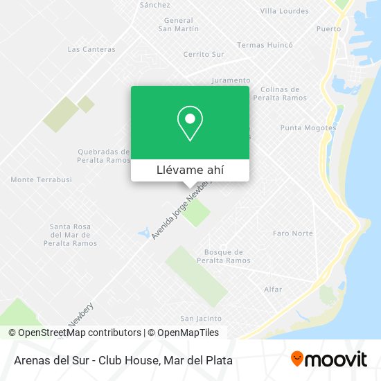 Mapa de Arenas del Sur - Club House