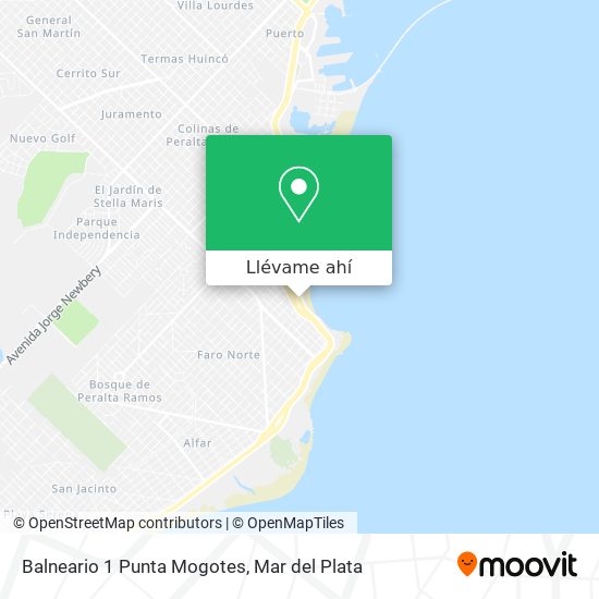 Mapa de Balneario 1 Punta Mogotes
