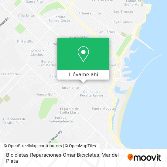 Mapa de Bicicletas-Reparaciones-Omar Bicicletas