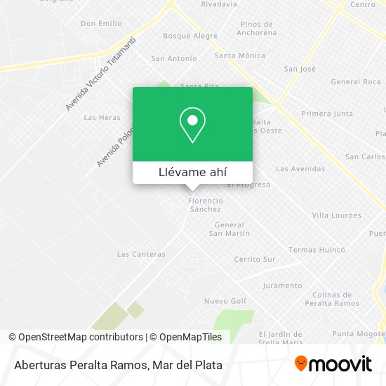 Mapa de Aberturas Peralta Ramos