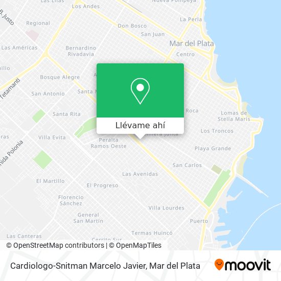 Mapa de Cardiologo-Snitman Marcelo Javier