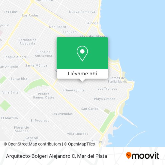 Mapa de Arquitecto-Bolgeri Alejandro C