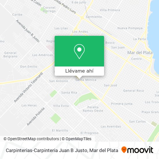 Mapa de Carpinterias-Carpinteria Juan B Justo