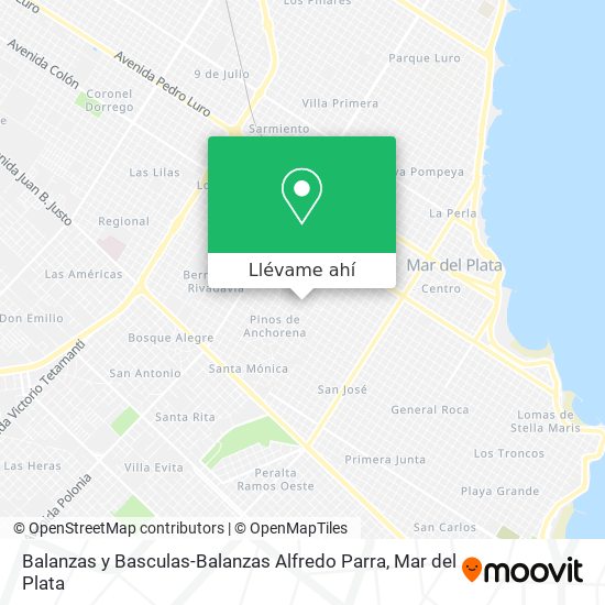 Mapa de Balanzas y Basculas-Balanzas Alfredo Parra