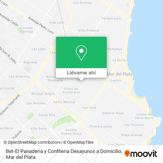 Mapa de Bet-El Panaderia y Confiteria Desayunos a Domicilio