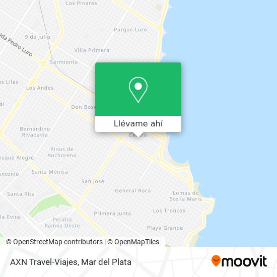 Mapa de AXN Travel-Viajes