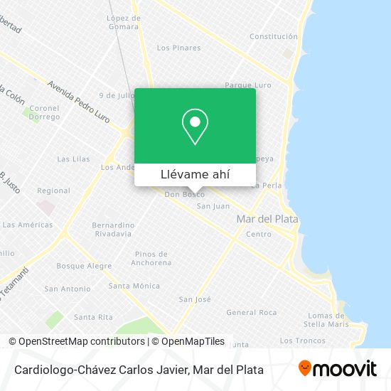 Mapa de Cardiologo-Chávez Carlos Javier