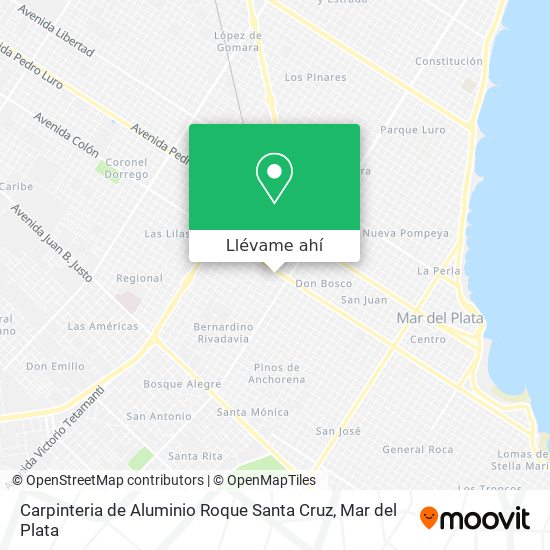 Mapa de Carpinteria de Aluminio Roque Santa Cruz