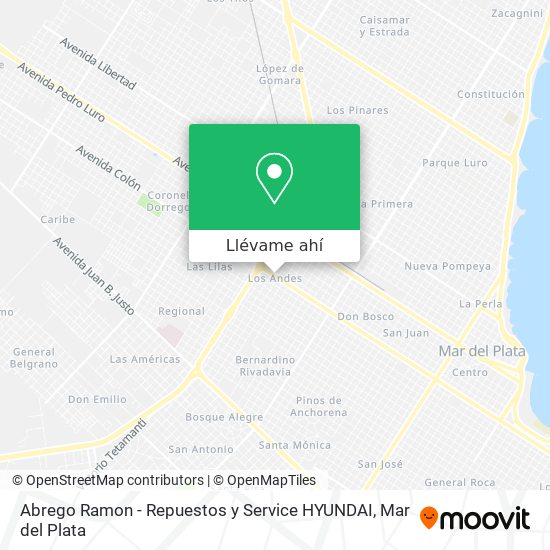 Mapa de Abrego Ramon - Repuestos y Service HYUNDAI