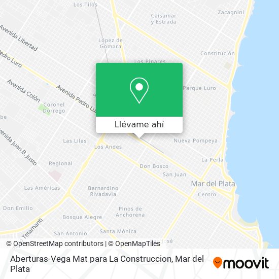 Mapa de Aberturas-Vega Mat para La Construccion