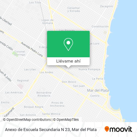 Mapa de Anexo de Escuela Secundaria N 23