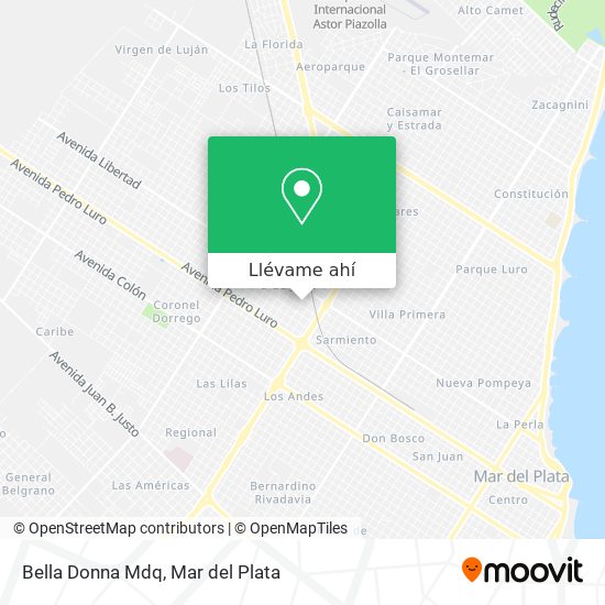 Mapa de Bella Donna Mdq