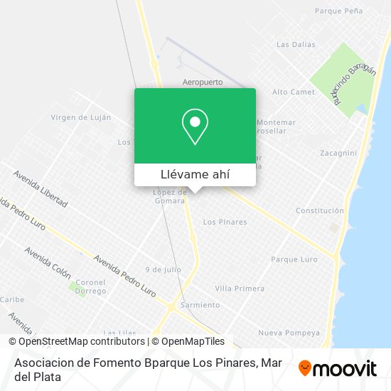 Mapa de Asociacion de Fomento Bparque Los Pinares