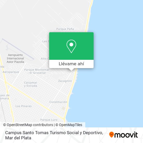 Mapa de Campus Santo Tomas Turismo Social y Deportivo