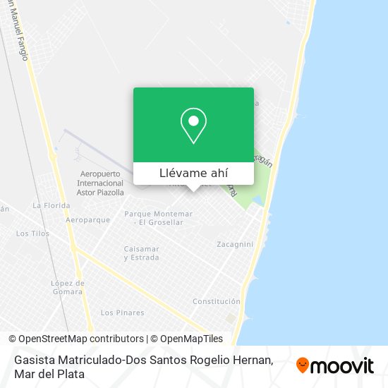 Mapa de Gasista Matriculado-Dos Santos Rogelio Hernan