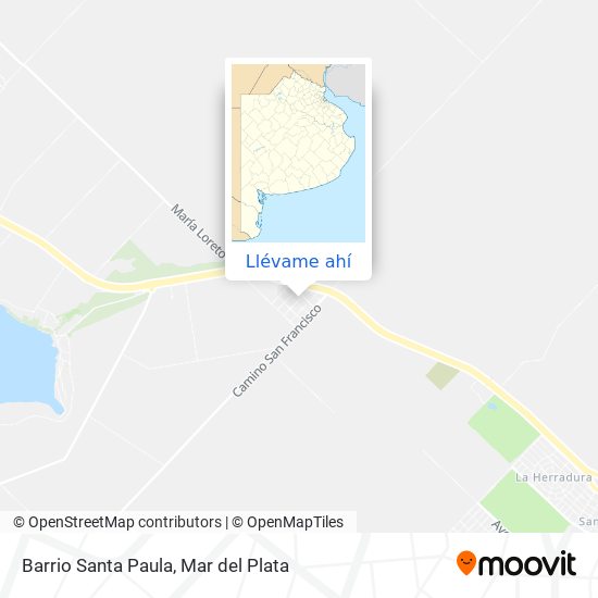 Mapa de Barrio Santa Paula